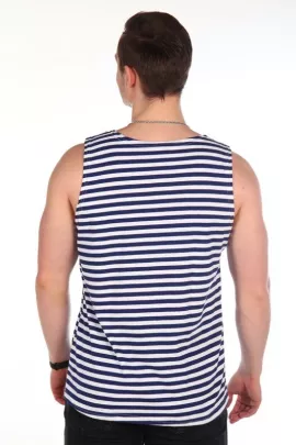 Майка тельняшка темно-синяя полоса
