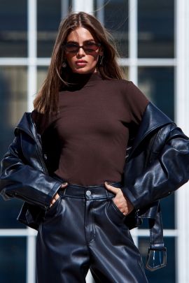 Водолазка полупрозрачная женская