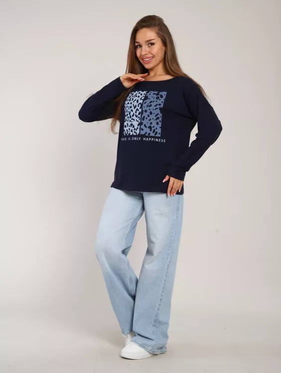 *Джемпер женский Ф-3-041в (синий)