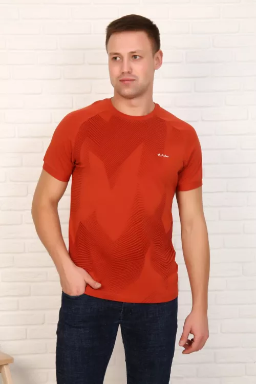 Футболка мужская 16534 терракотовый последний размер
