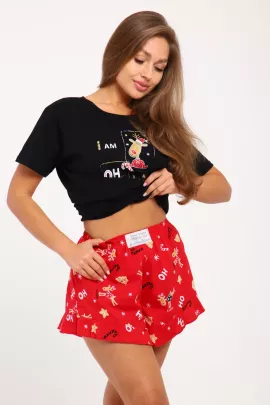 Пижама женская 1-229 (черный)