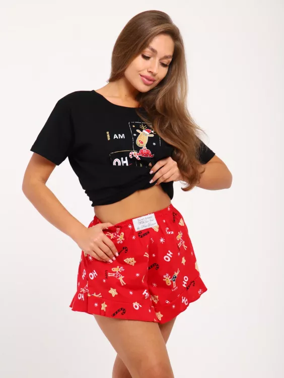 Пижама женская 1-229 (черный)