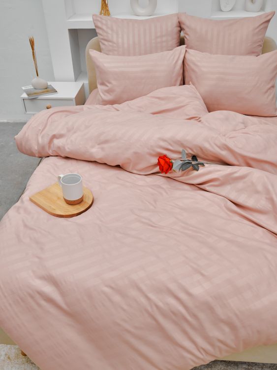 Пододеяльник Микрофибра Страйп - Пудра