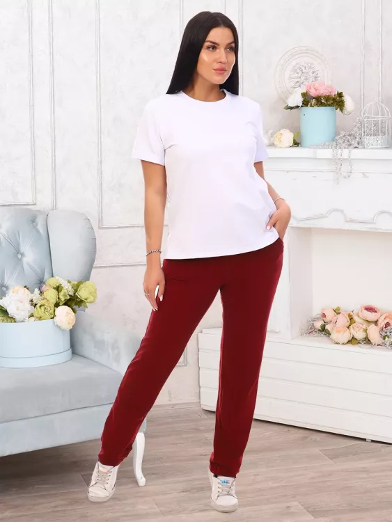 Дэли(бордо) брюки