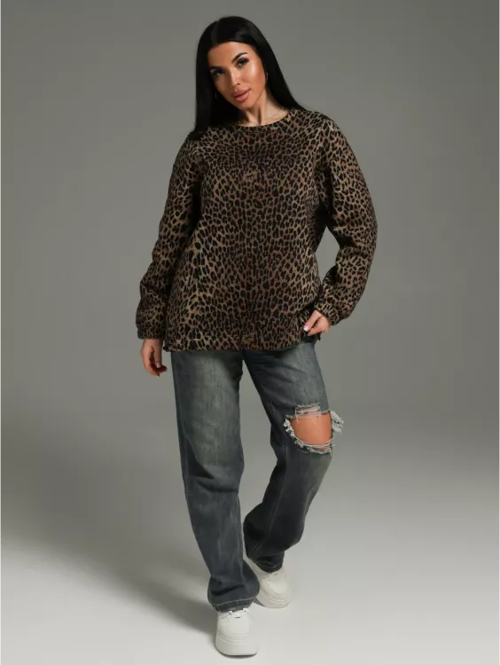 Свитшот Агата леопард последний размер