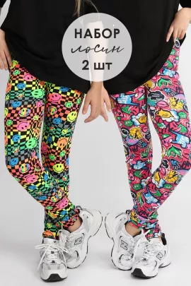 Лосины для девочки 2 шт Соль&Перец SP7272-2