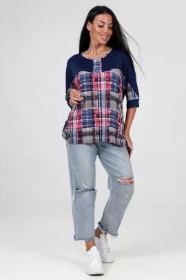 Туника 742667 синий последний размер