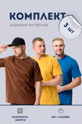 Набор 95829 футболка мужская (в упак. 3 шт)