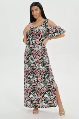 Новелла платье женское (листья ментол)