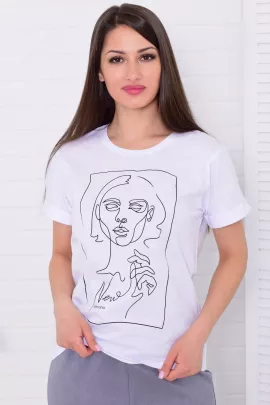 Футболка женская 6-198 (белый)