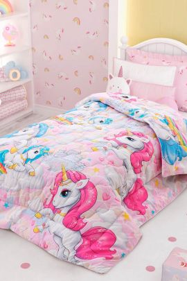 Одеяло детское из поплина - Карусельки