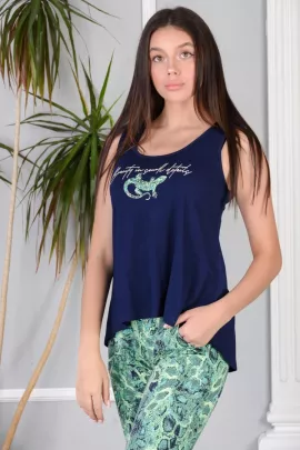 Майка 8127 темно-синий последний размер