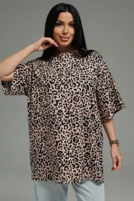 Анита-4 футболка женская (леопард полоса)