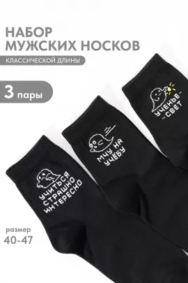 Носки мужские Мчу на учебу (набор 3 пары)