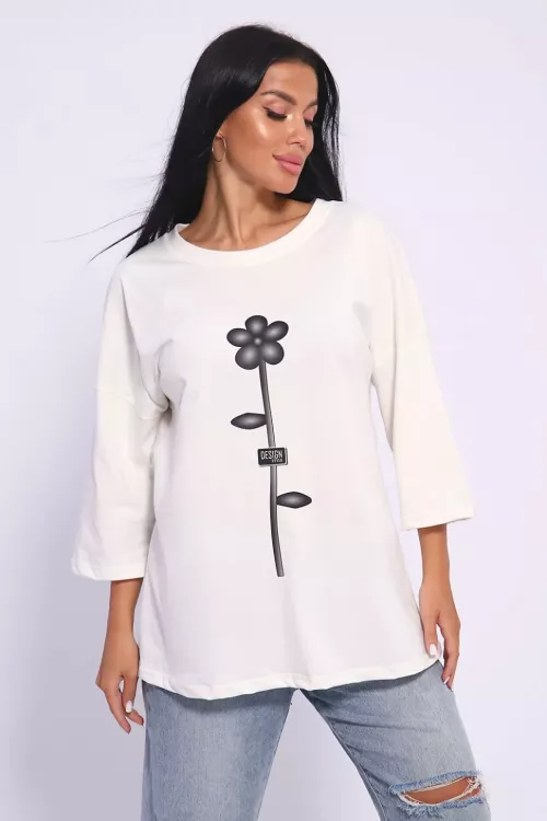 Футболка 50560 молочный последний размер