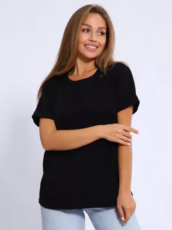 Футболка женская 6-200р (черный)