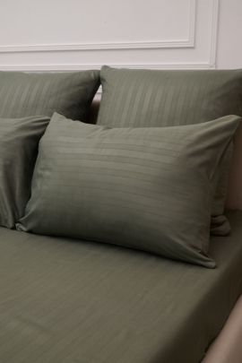 Комплект наволочек Микрофибра Страйп - Хаки