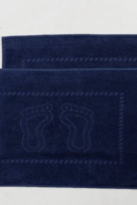 Полотенце махровое - Ножки, цвет синий