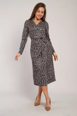 *Платье женское Ф-1-073е (леопард)