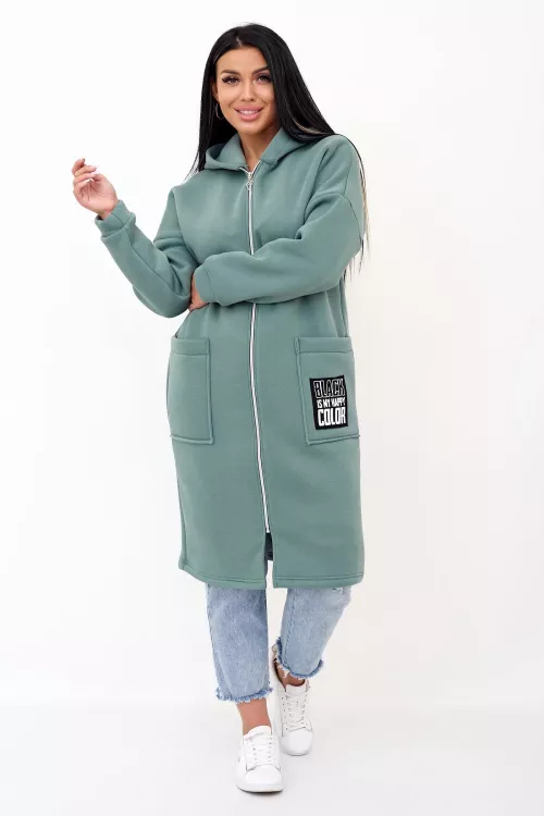 Толстовка женская 9866 (светло зеленый)
