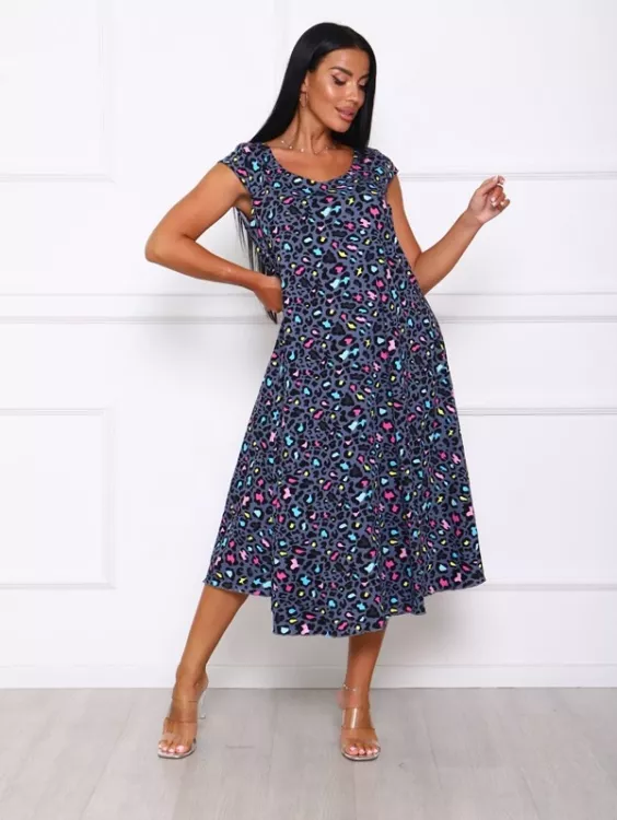 Платье П-8 леопард-2 последний размер