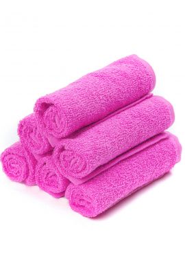 Салфетка махровая - Ярко-розовый