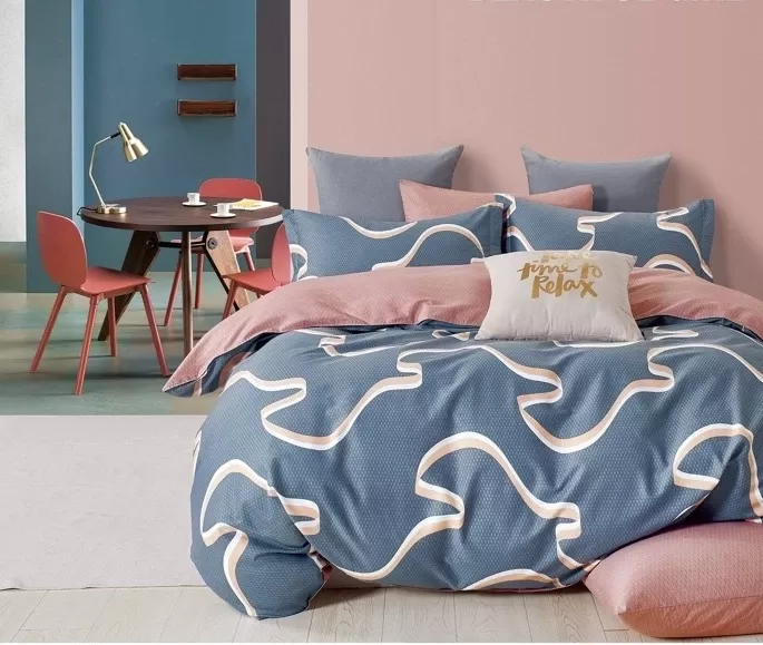 Постельное белье сатин элит на молнии - Пестрая лента