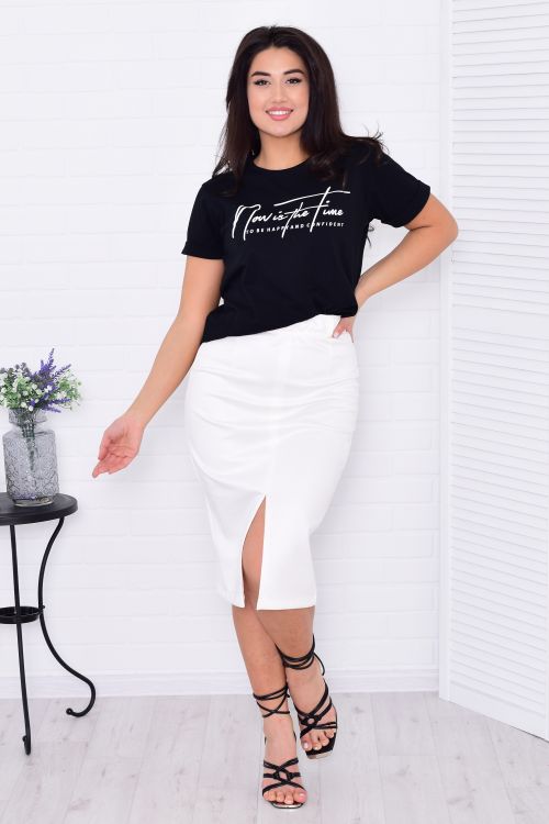 *Юбка женская Ф-9-08б (молоко)