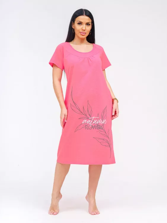 Дарина(коралл) сорочка ночная