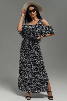 Новелла платье женское (графика черный)