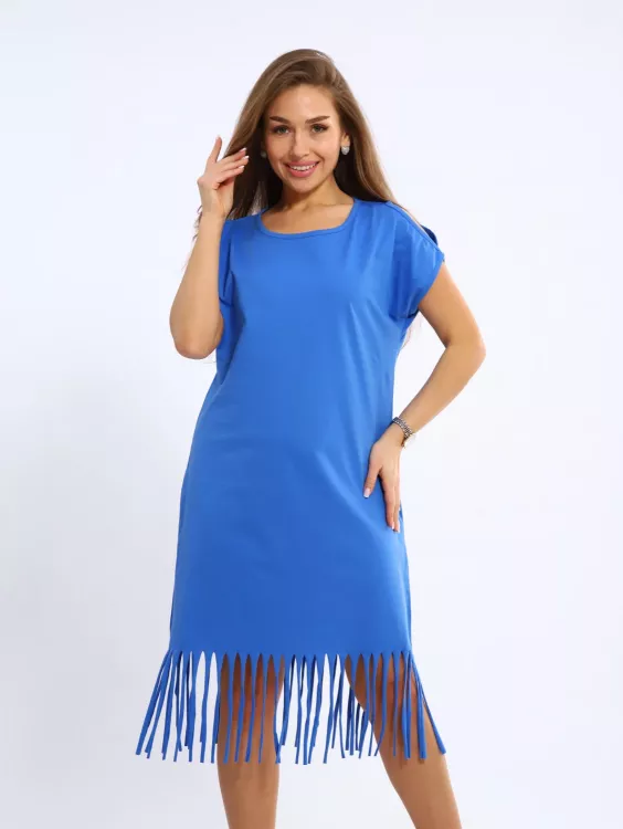 Платье женское 4-104е (васильковый)