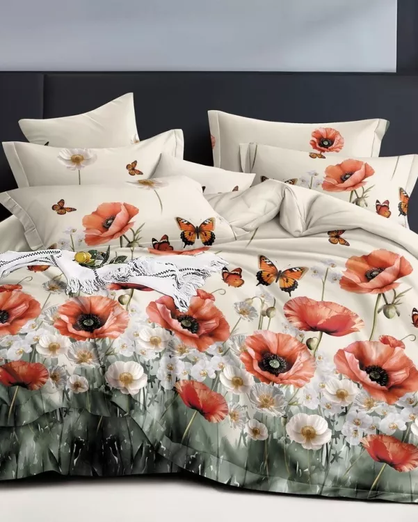 Постельное белье бязь люкс - Маки