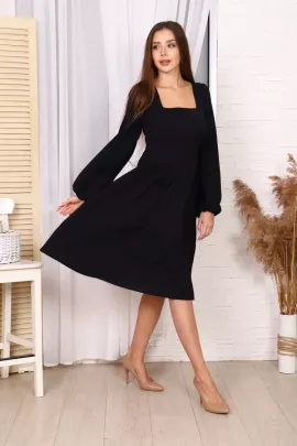 Платье П178н черный последний размер