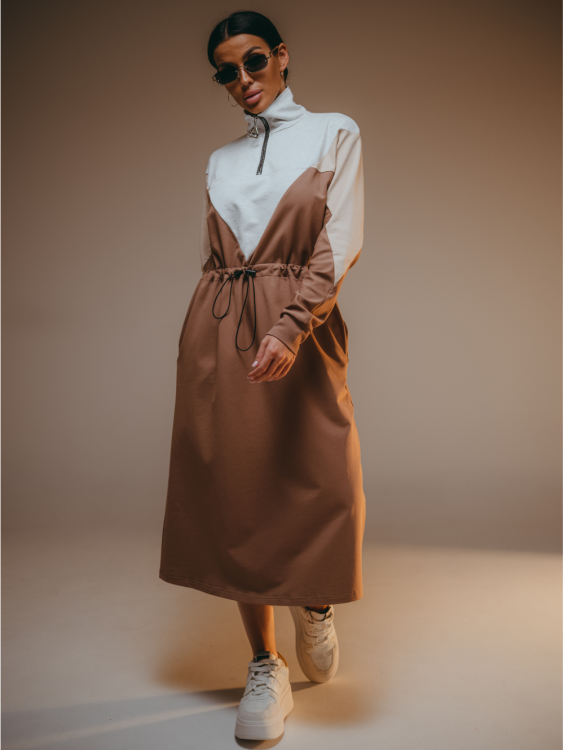 Платье женское 94856 (кофе)