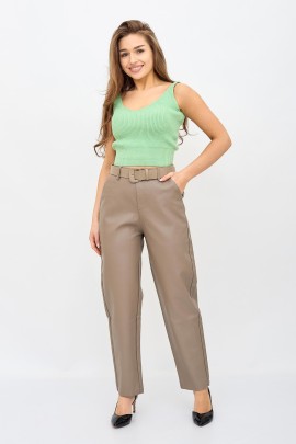 Джоггеры женские из экокожи К Арт. 9171