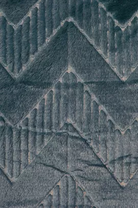 Геометрия(сапфир) плед велсофт