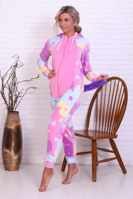 Пижама женская Кигуруми Единорог 1-186 (розовый)