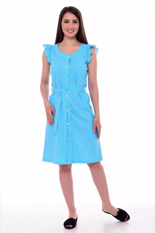 Халат женский 3-207 (голубой)