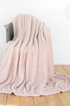 Плед флисовый "Роскошь" Капучино ПФ20-3/4 220*200 ПФ20-3/4