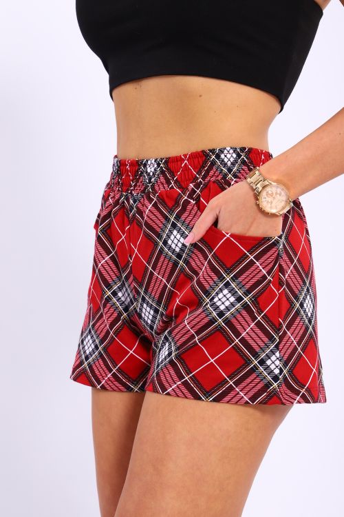 Шорты женские в клетку ш-1