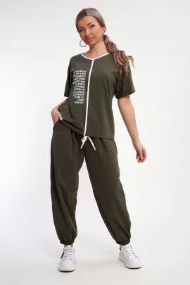 Костюм женский 25466 хаки последний размер