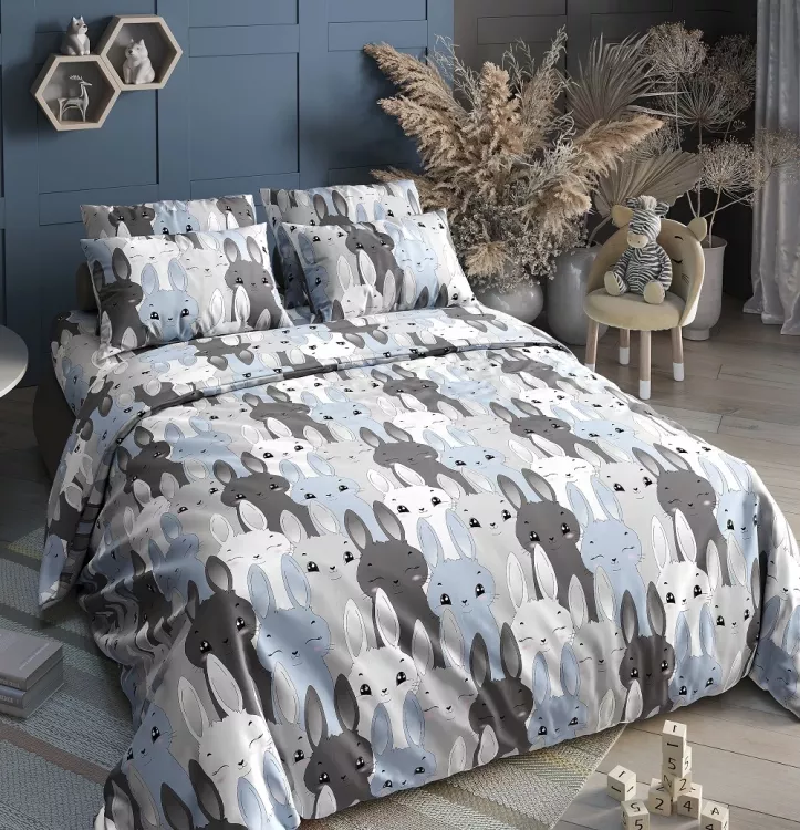 Ушастики(голуб) КПБ поплин подростковый