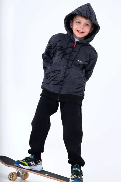 Костюм детский 16113 антрацит последний размер