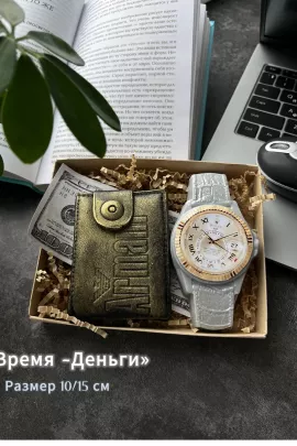 89601 набор мыла "Часы - Кошелек"