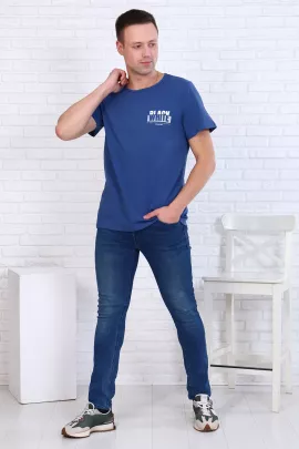 Футболка мужская 7108 (джинс)