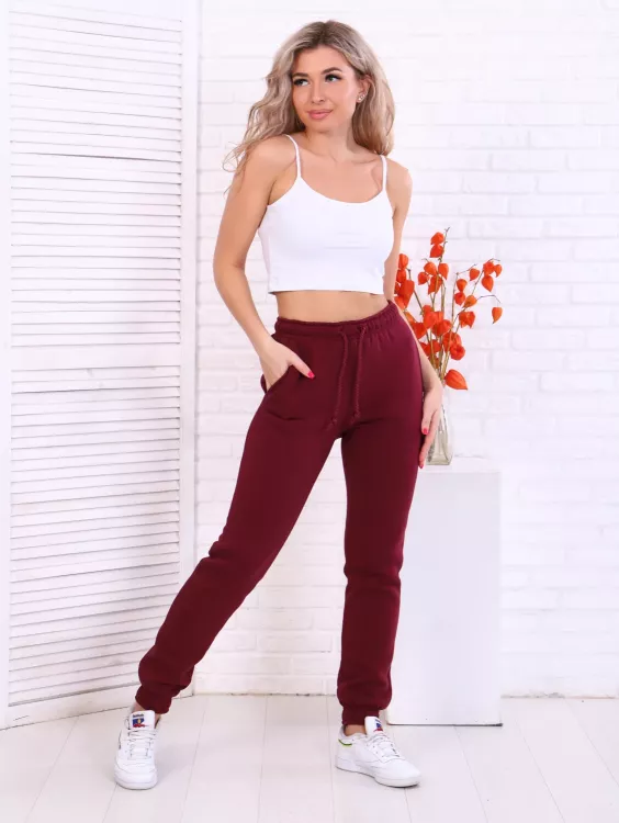 Брюки женские 8-040а (марсала)