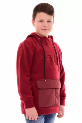 Толстовка подростковая 11-044в (бордо)