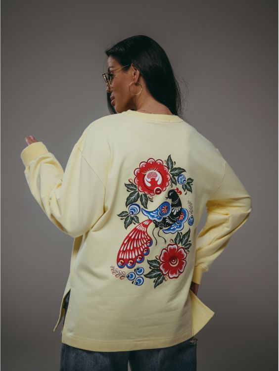 Русь свитшот женский (желтый)