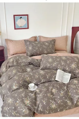 Постельное белье сатин элит на молнии - Капучино