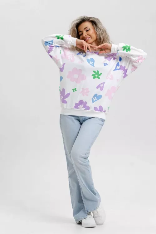 Свитшот СФ-03-103 крем последний размер